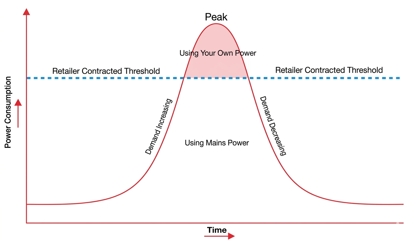 Peak Shaving Diagram